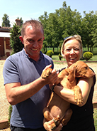 CRISTINA CON GIANCARLO E LASZLO LUGLIO 2013